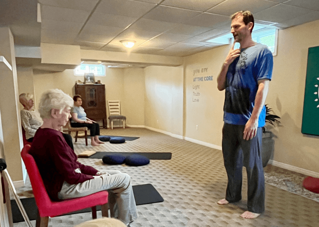 Gentle Seniors Yoga for meaningful Flexibility in London Ontario AT THE CORE