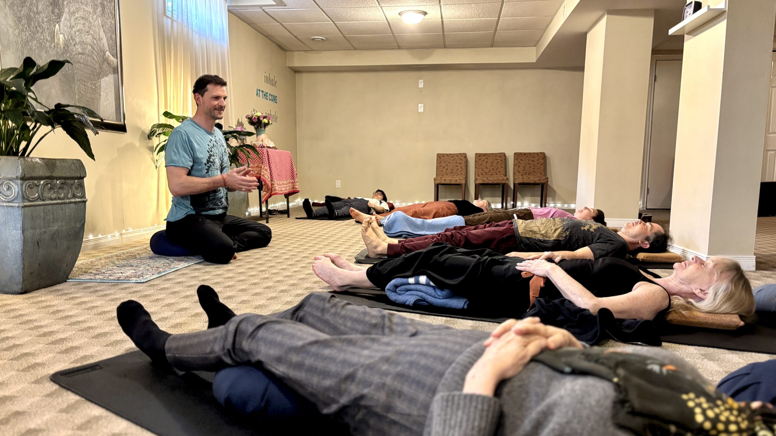 A Gentle Yoga class in North London Ontario AT THE CORE is different than what you'd expect.