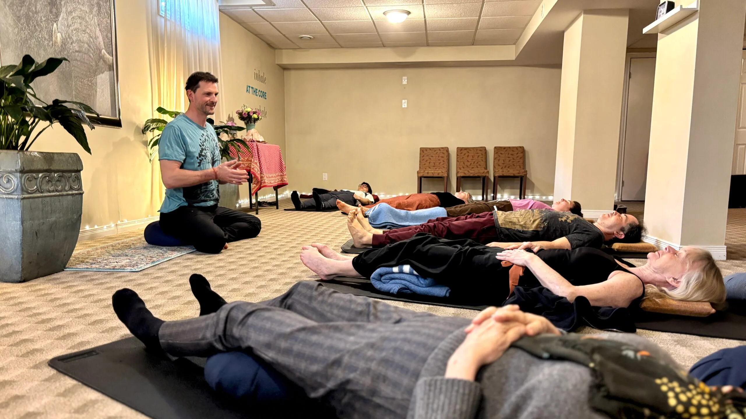 Gentle Yoga in London Ontario Canada is different AT THE CORE with Yogesh Van Acker