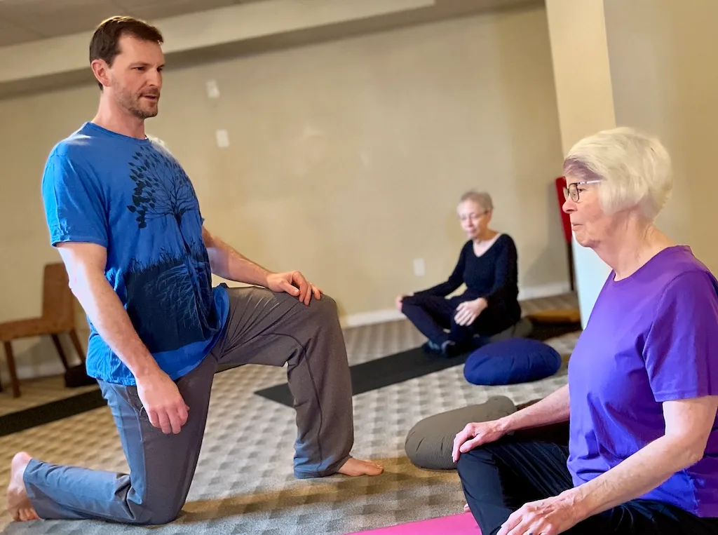 Seniors Yoga Class with YOGESH as instructor at the core
