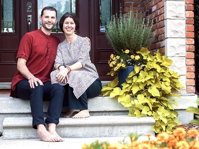 Yogesh and Shankari, yoga and meditation teachers at AT THE CORE in London, Ontario