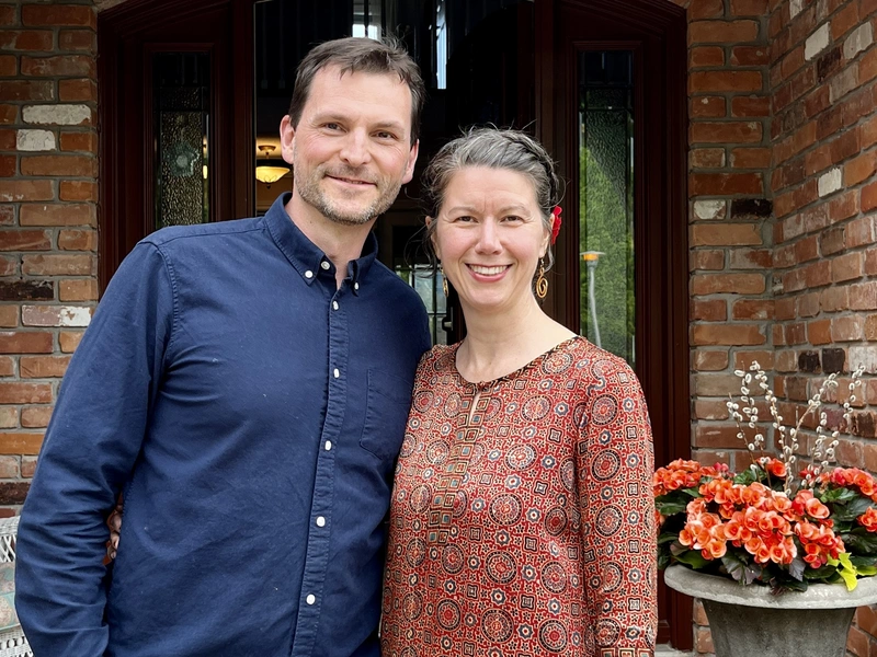 Yogesh and Shankari Van Acker, founders of AT THE CORE yoga and Ayurveda studio in London, Ontario